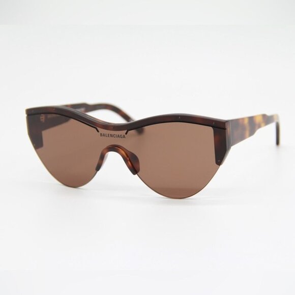 NWT BALENCIAGA SUNGLASSES HAVANA BROWN UNISEX EYEWEAR - Picture 1 of 5